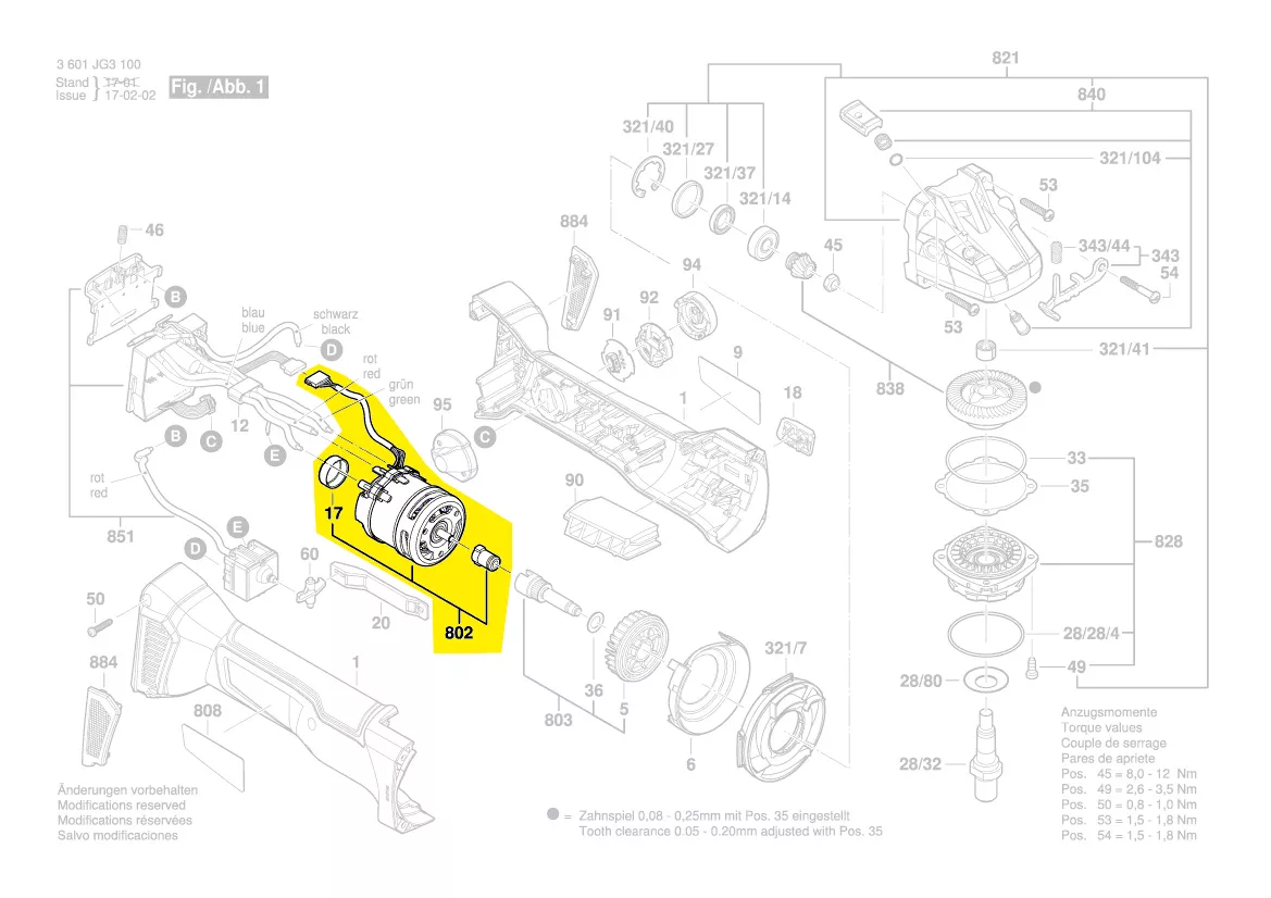 Moteur réf. 1 607 000 CA4 Bosch